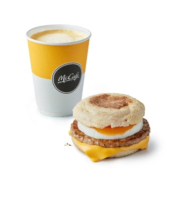 Sausage & Egg McMuffin + Free Hot Drink