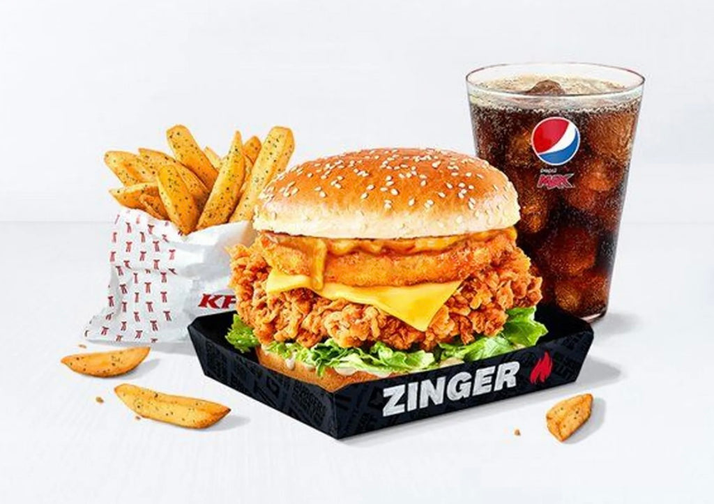 Zinger Supercharger Tower Burger Meal 🔥