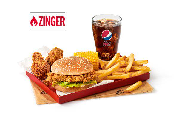 Zinger Burger Box Meal 🔥