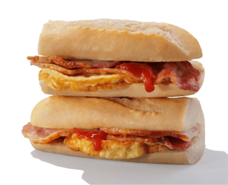 Bacon & Omelette Breakfast Baguette