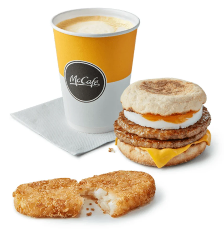 Double Sausage & Egg McMuffin Meal