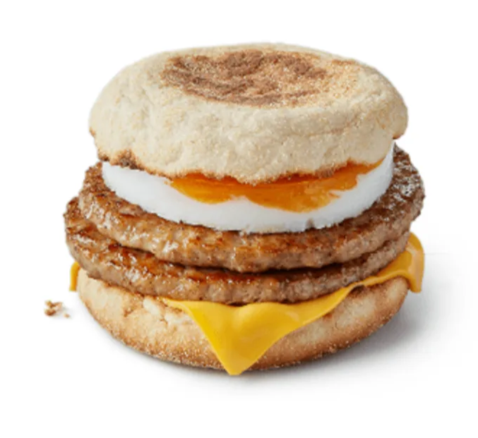 Double Sausage & Egg McMuffin
