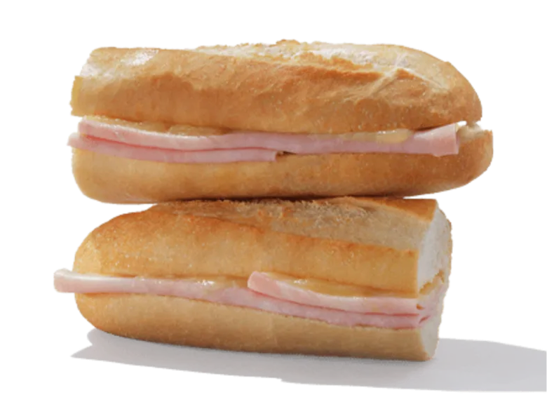 Hot Ham & Cheese Baguette