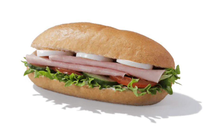 Honey Roast Ham and Egg Salad Roll