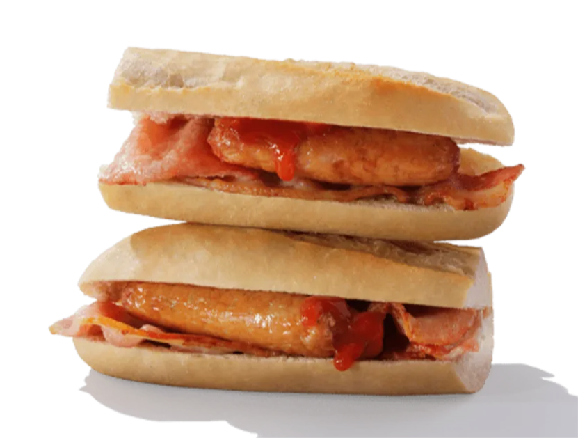 Bacon & Sausage Breakfast Baguette