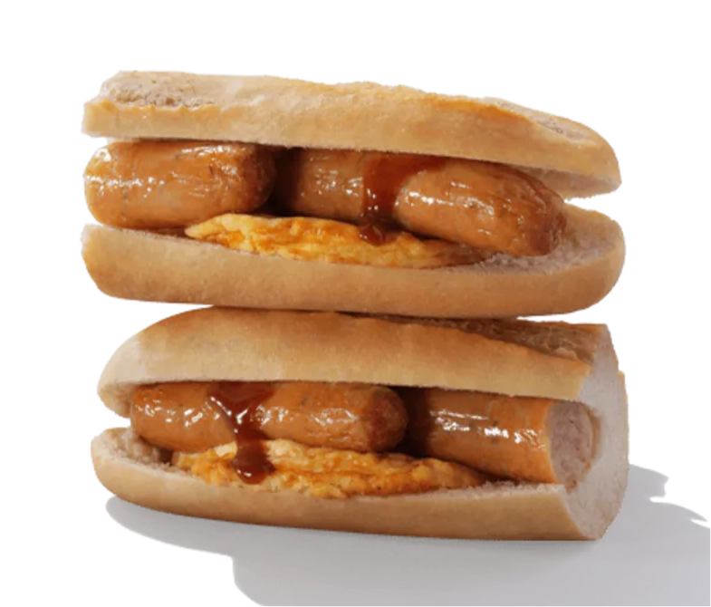 Sausage & Omelette Breakfast Baguette