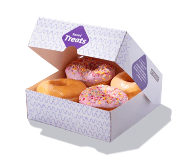 Box of Assorted Ring Doughnuts (4)