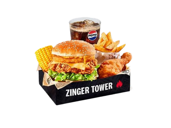 Zinger Supercharger Tower Box Meal 🔥 | NE GRUB