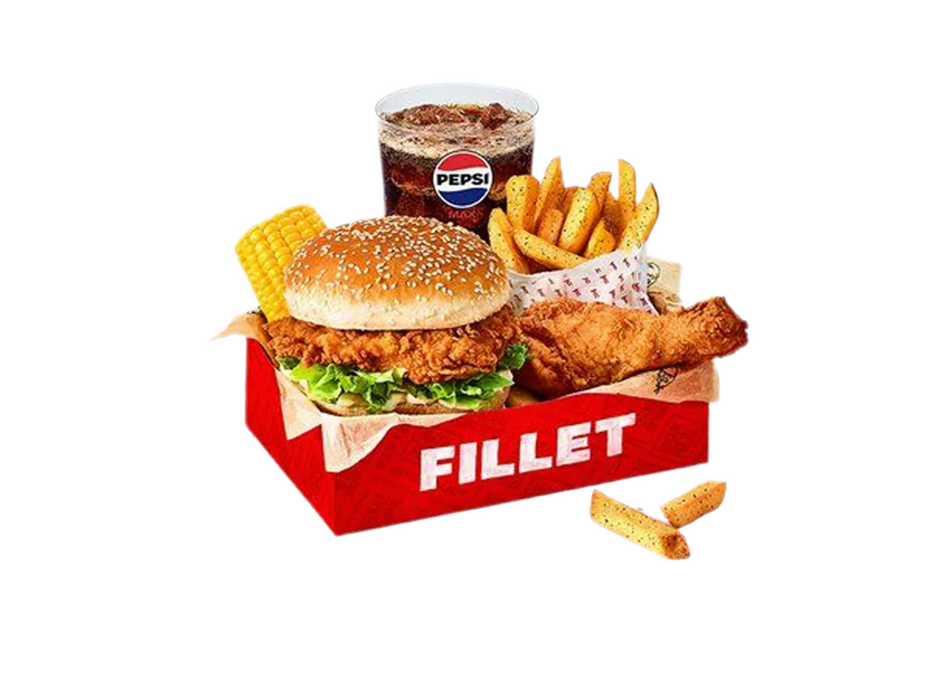 Fillet Burger Box Meal