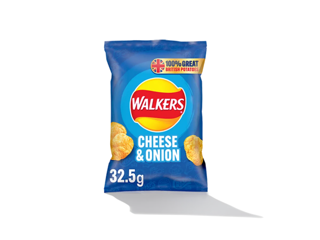 Walkers Cheese & Onion Crisps