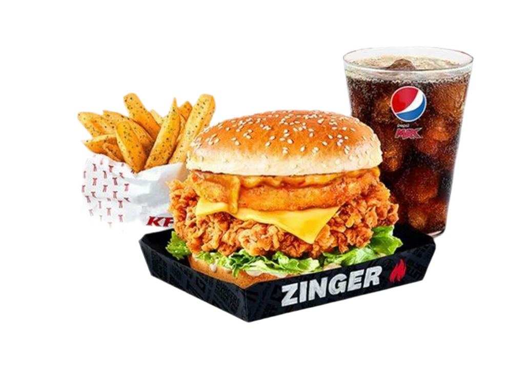 Zinger Supercharger Tower Burger Meal 🔥