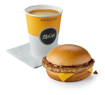 Sausage Sandwich & Drink