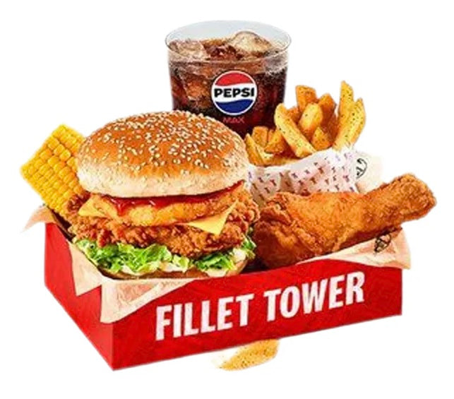 Fillet Burger Tower Box Meal