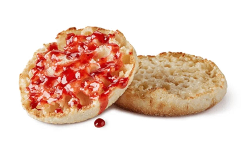 Toasted Muffin with Jam