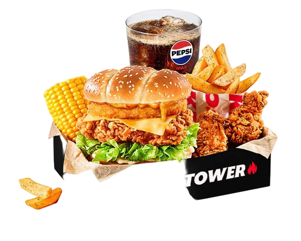 Zinger Supercharger Tower Box Meal 🔥