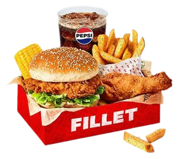 Fillet Burger Box Meal