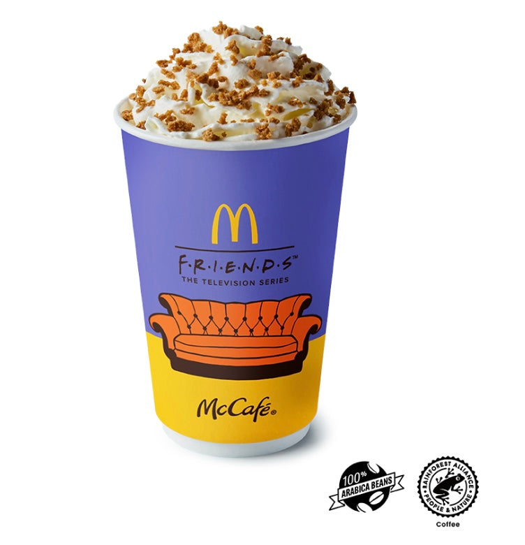 Large Donut Crumble Latte