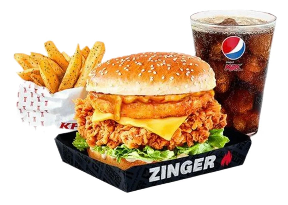 Zinger Supercharger Tower Burger Meal 🔥