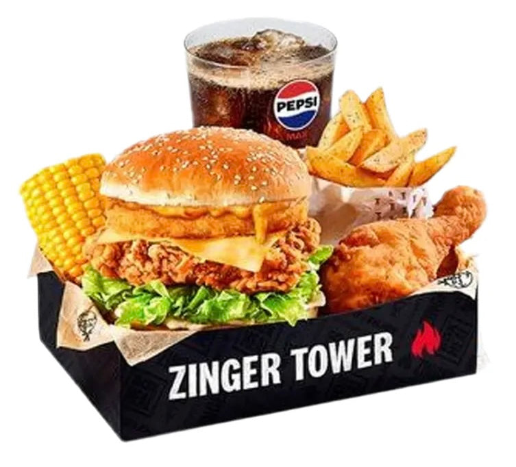 Zinger Supercharger Tower Box Meal 🔥