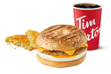 Grilled Bagel Breakfast Sandwich - Sausage Meal