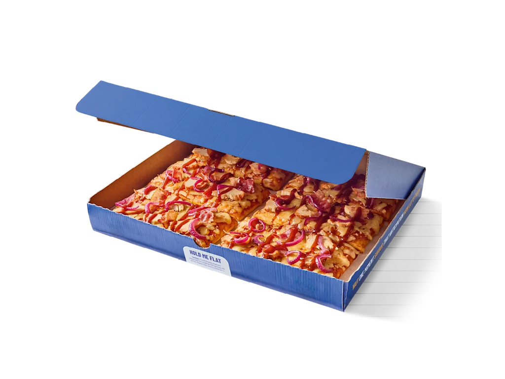 6 Slice BBQ Chicken & Bacon Pizza Box