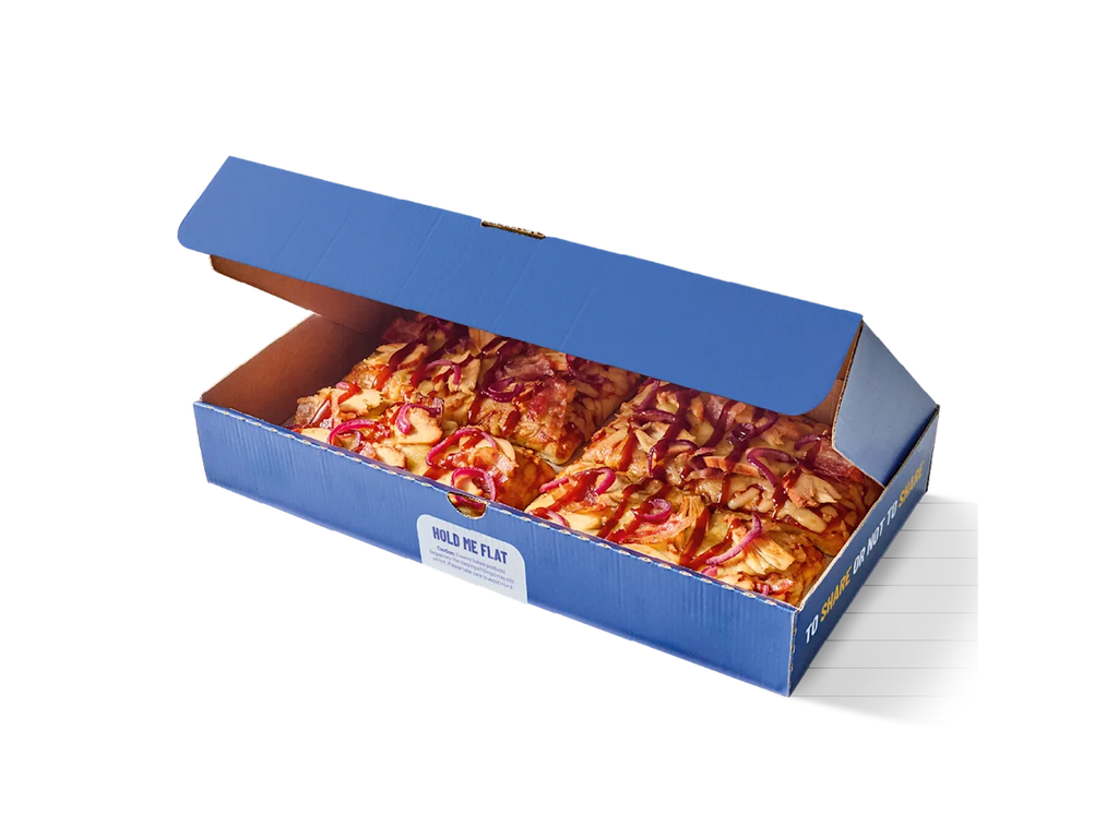 4 Slice BBQ Chicken & Bacon Pizza Box