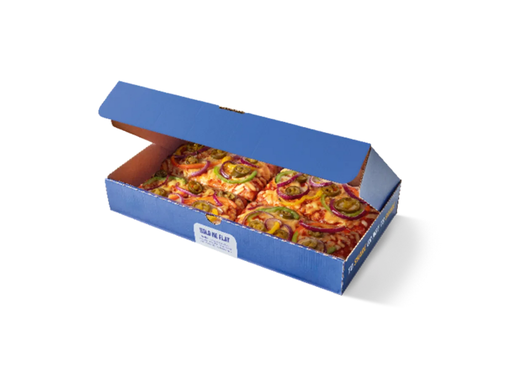 4 Slice Spicy Veg Pizza Box