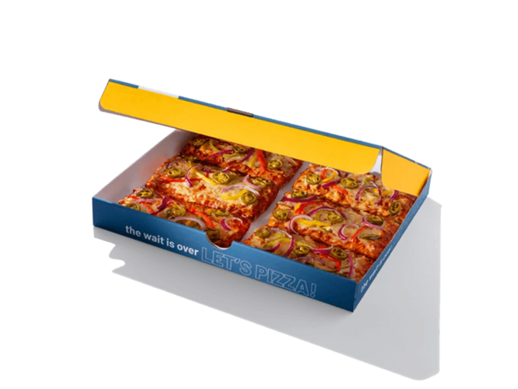 6 Slice Spicy Veg Pizza Box