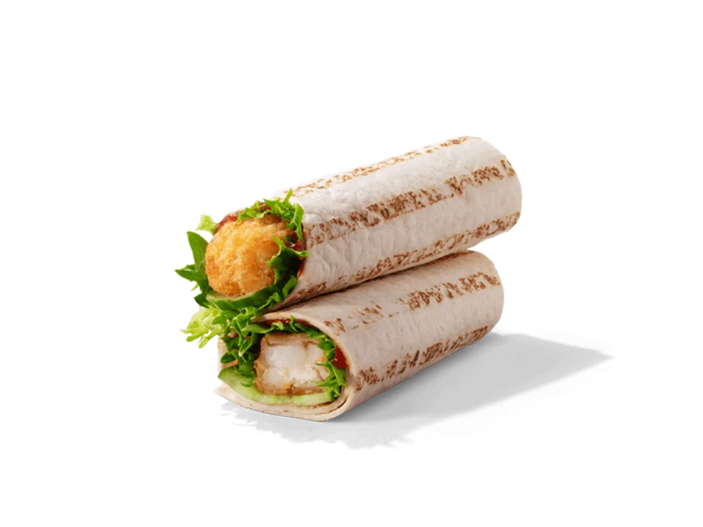 Fish Finger Wrap with Ketchup