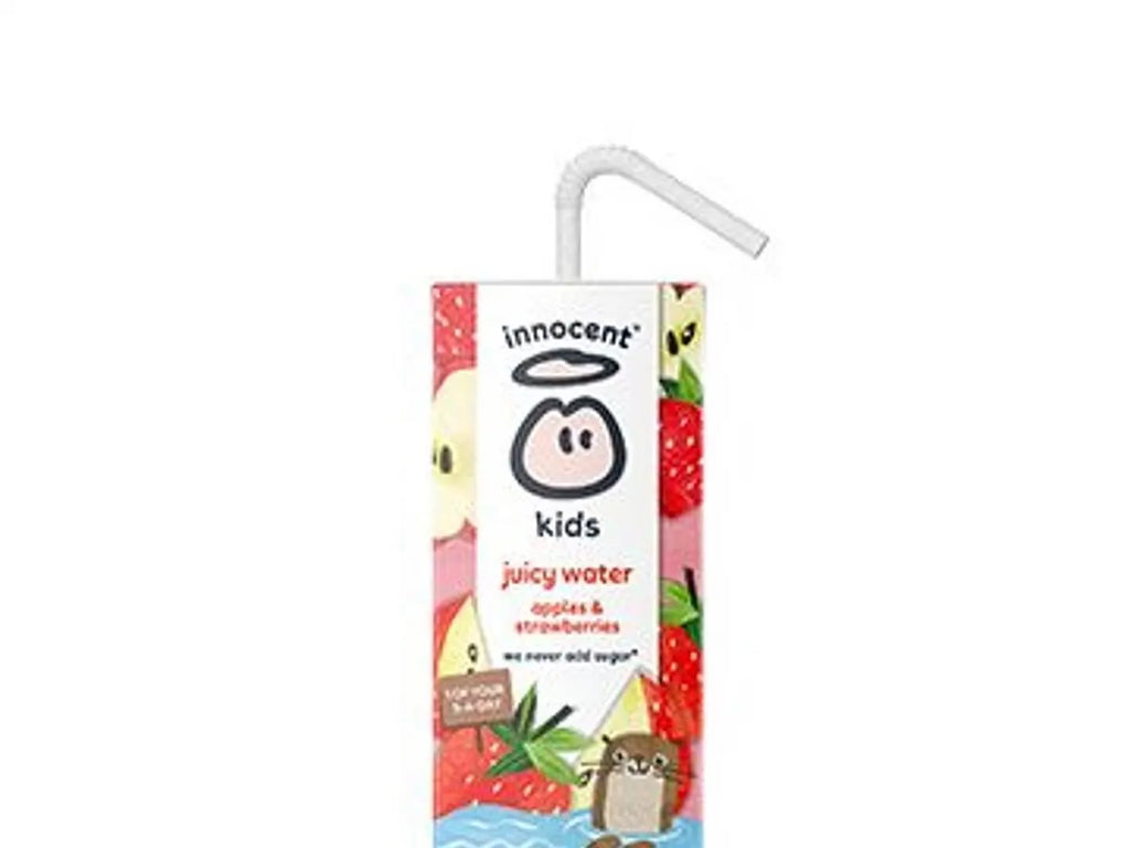 innocent kids juicy water apples and strawberries