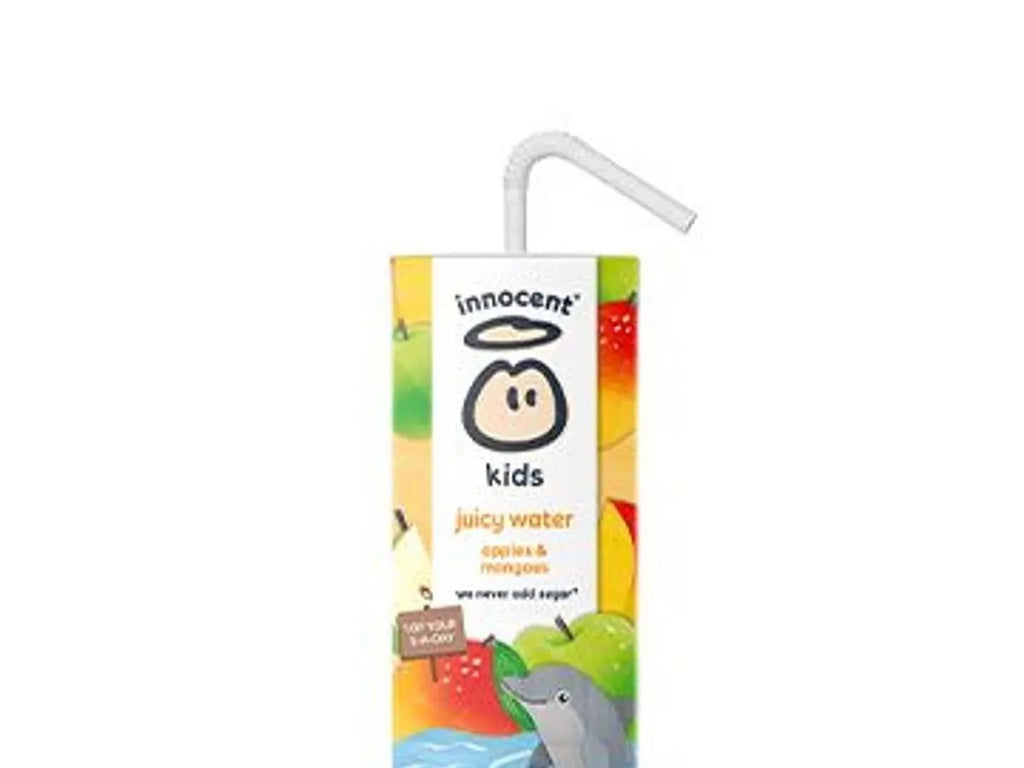 innocent kids juicy water apples and mangoes