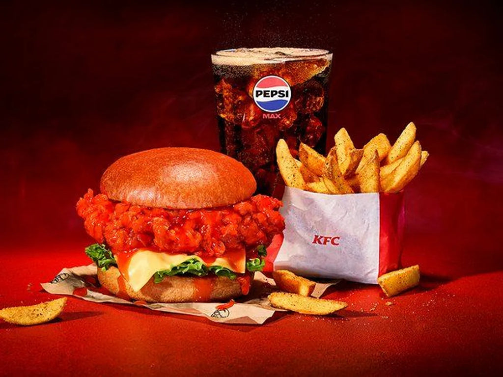 Zinger Drip Burger Meal 🔥