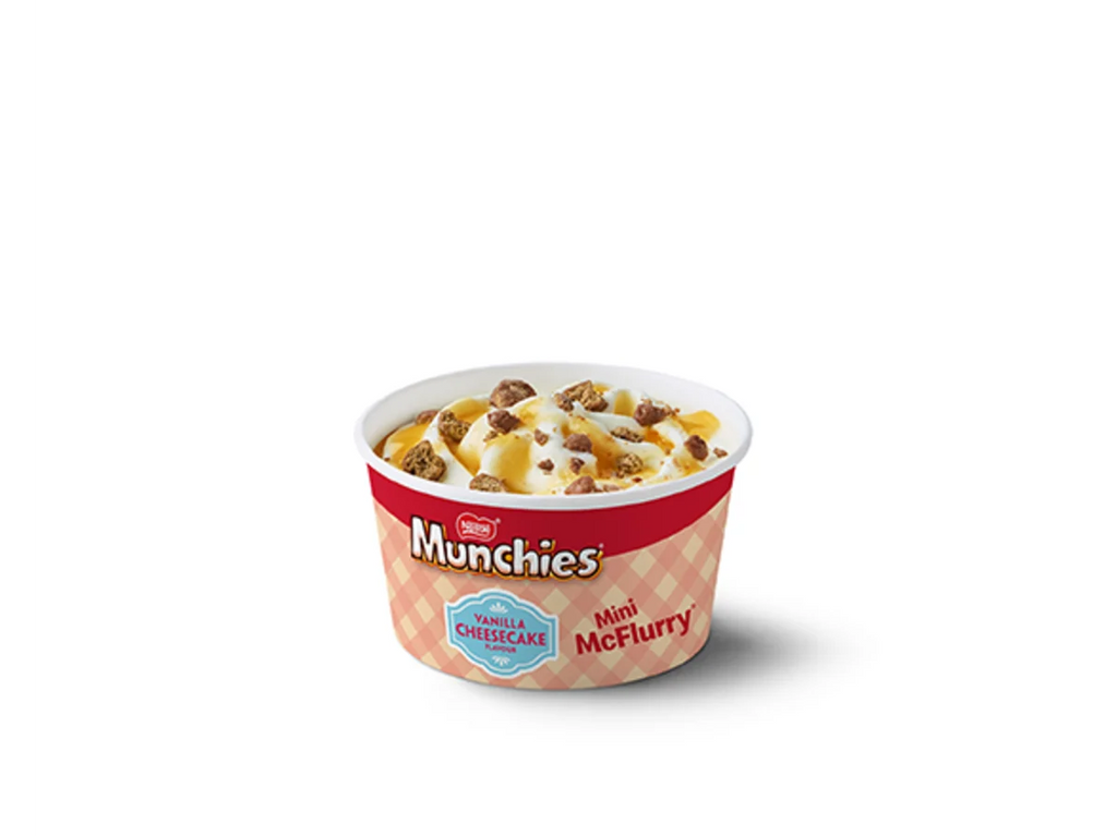 Mini Munchies Vanilla Cheesecake McFlurry