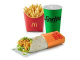 Crispy Tikka Chicken Wrap Meal
