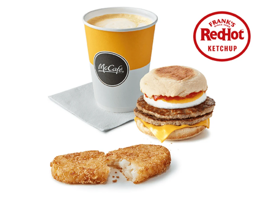 Double Sausage & Egg McMuffin X Frank's Ketchup Meal