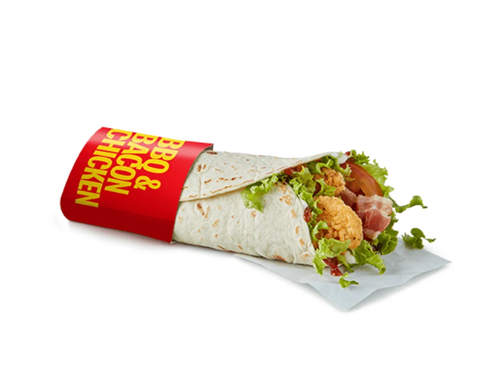 Crispy BBQ & Bacon Chicken Wrap