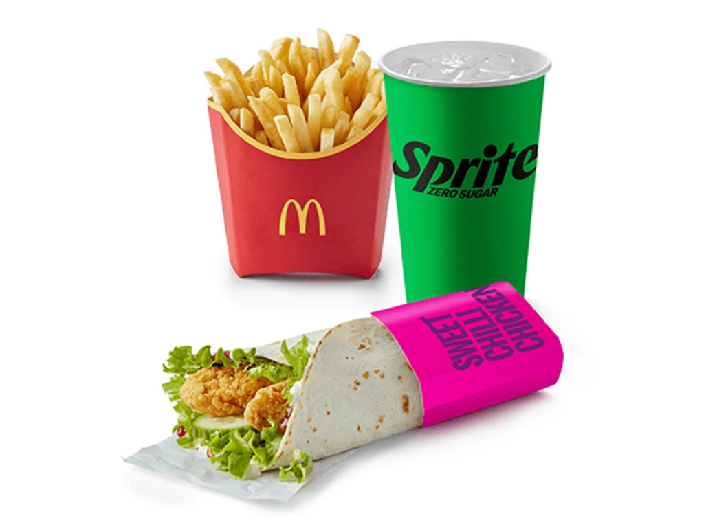Crispy Sweet Chilli Chicken Wrap Meal