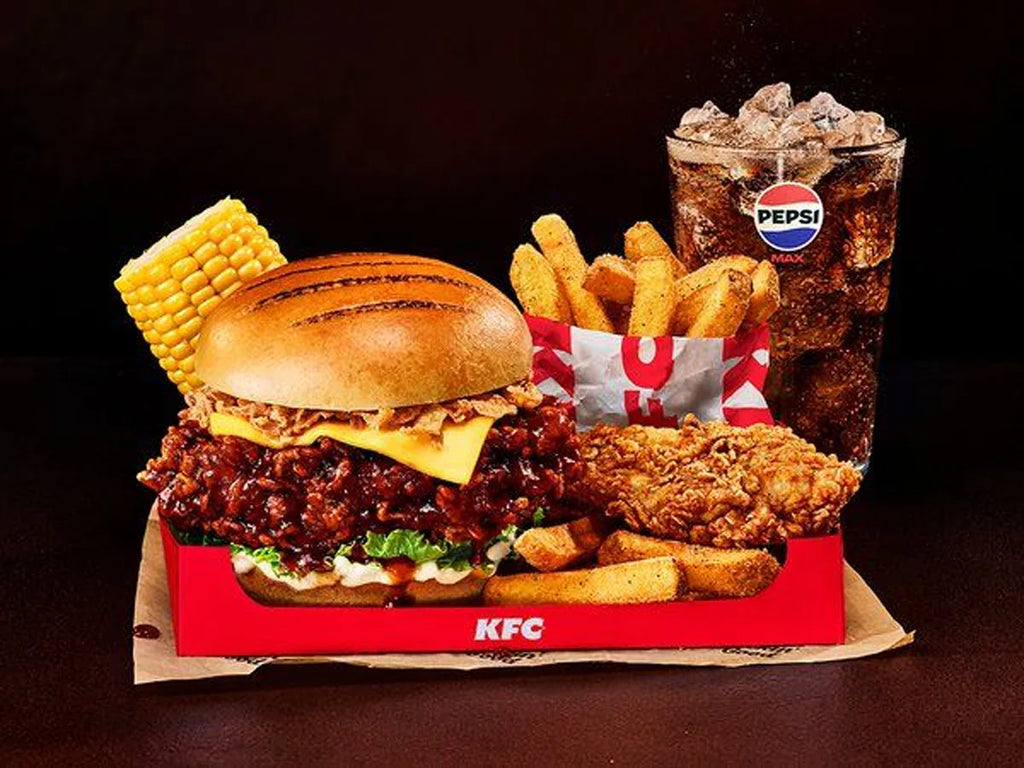 Sticky BBQ Drip Burger Box Meal