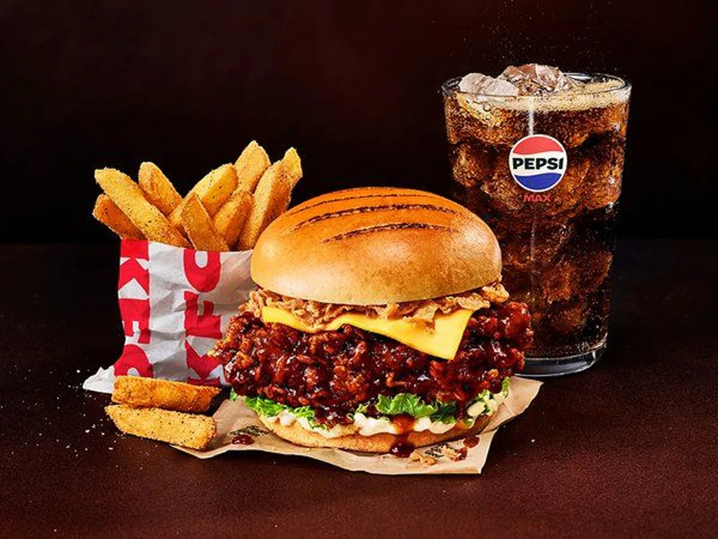 Sticky BBQ Drip Burger Meal