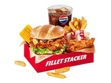 BBQ Fillet Stacker Burger Box Meal